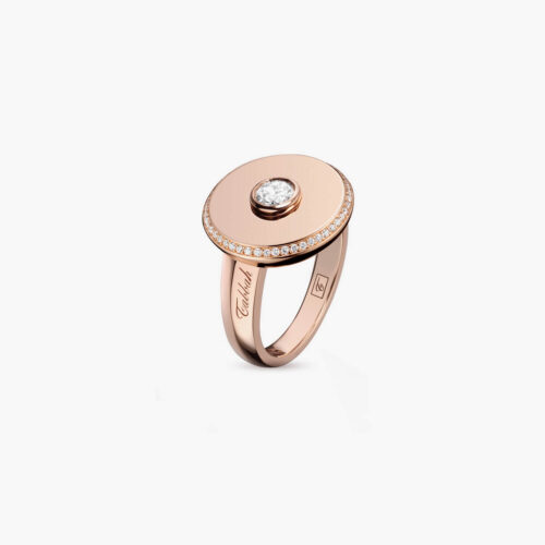 Beret Ultimate Icon Ring in Rose Gold with Diamonds, 17mm