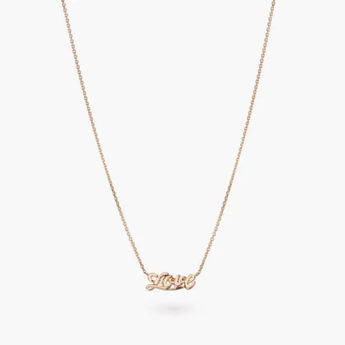 Talisman Love Necklace in Rose Gold, Small