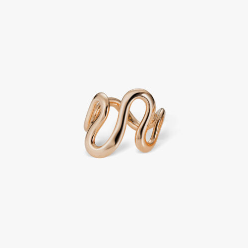 Aquatica Wave Ring in Rose Gold
